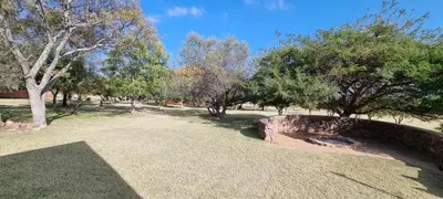 a park with trees on a sunny day at Mothopo Game Lodge in Modimolle