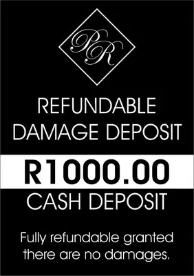 a sign that readsauthorized damage depositraxraxraxraxraxraxraxraxrax at 66 Dorp Street Apartment in Polokwane