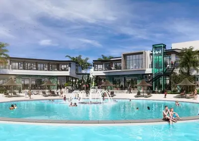 a rendering of a resort pool with people in it at The Blyde Riverwalk Estate in Pretoria