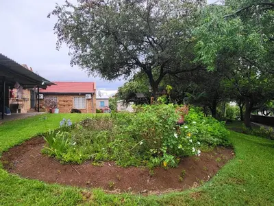 a garden in the yard of a house at Hadassa Lodge in Burgersfort