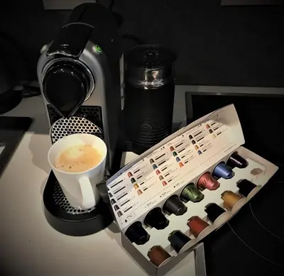 a cup of coffee and a box of wine at MENLYN MAINE - One Bedroom Penthouse - NO LOAD SHEDDING!! in Pretoria