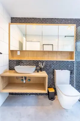 a bathroom with a sink and a toilet at Waterfront Serenity View in Hartbeespoort