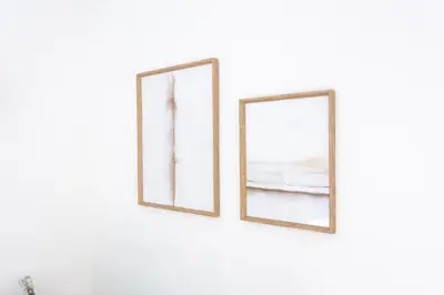 two framed photographs on a wall at Waterfront Serenity View in Hartbeespoort