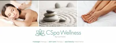a woman laying on a bed with a spa wellness banner at The Blyde - Appartement De Luxe in Pretoria