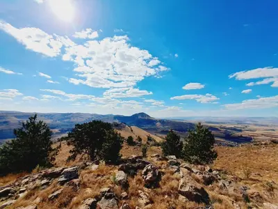 a view from the top of a mountain at Schaefers' Halt in Dullstroom