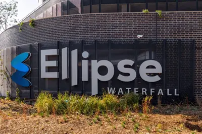 a sign for the ellipse water fertilizersearch at Alimama Spaces: The Fountain Hill Ellipse in Midrand