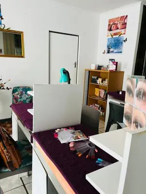 a room with a desk with a laptop and a chair at @431 Rupert Street in Pretoria