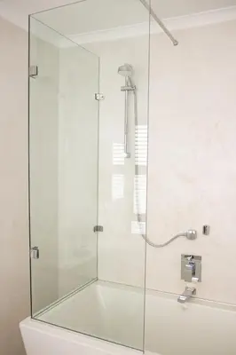 a shower with a glass door in a bathroom at Augusta Palms in Centurion