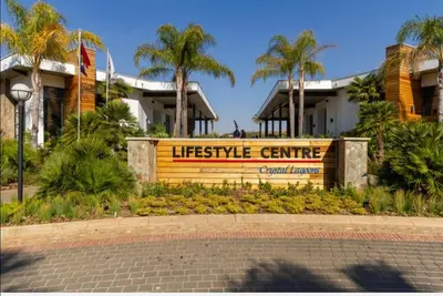 a life style centre sign in front of a building at The Blyde in Pretoria