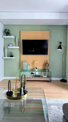 a living room with a flat screen tv on a wall at Ellipse Waterfall Luxury Sapphire in Midrand