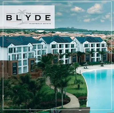 a magazine cover of a resort with a swimming pool at Twelve Eighty at The Blyde Crystal Lagoon in Pretoria