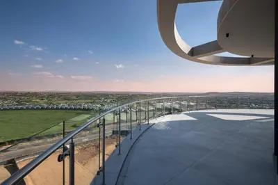 a view from the observation deck of a building at Ellipse Waterfall Executive Apartments in Midrand