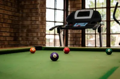 a billiard table with balls on top of it at Mereke Manor in Centurion