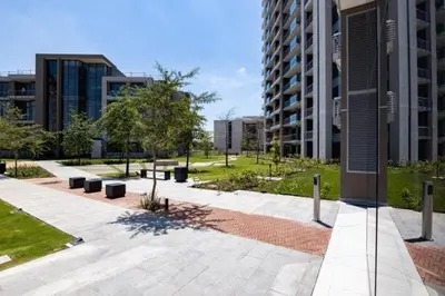 a park in a city with tall buildings at 317 Menlyn Maine Trilogy in Pretoria
