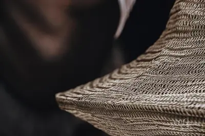 a close up of the edge of a brown tie at African Flair Boutique Safari Lodge in Hoedspruit