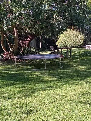 a ping pong table in the grass in a park at Crocodile Nest B&B in Nelspruit