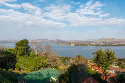 a view of a large body of water at Vintage Serene Villa in Hartbeespoort