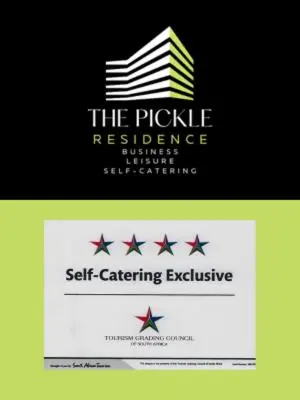 a sign for the pickleresitanceearchearchearchearchearchearchearchearch at The Pickle Residence in Tzaneen