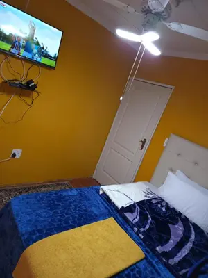 a bedroom with a bed with a tv on the wall at WAMPEX GUEST HOUSE IN NORTHAM CBD 239 COAL STREET in Northam