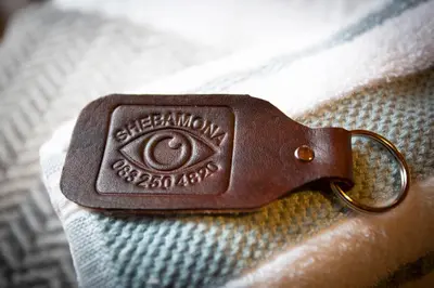 a close up of a key on a tie at Shebamona No loadshedding in Marloth Park