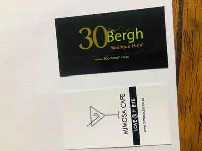 a envelope with a british building hotel sign at 30 on Bergh in Louis Trichardt